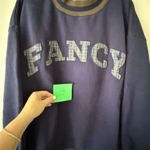 LoveShackFancy Navy Sweater